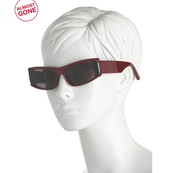 BALENCIAGA Havana Brown 66mm Rectangular Sunglasses - Picture 2 of 2